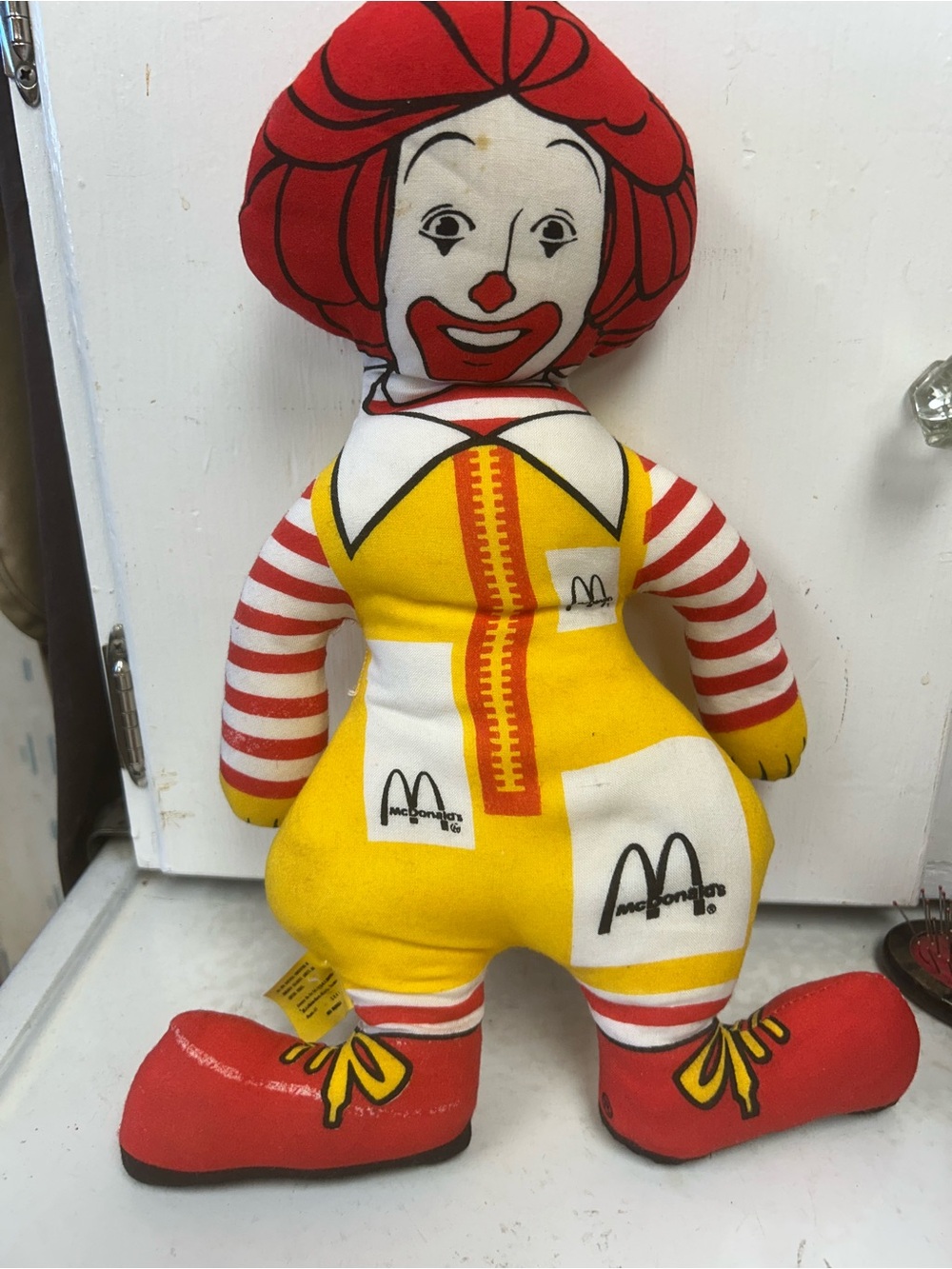 Vintage McDonald's Ronald McDonald Plush Toy - Red & Yellow Kids Toy